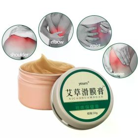 50g Chinese Health Wormwood Cream Herbal Medical Pain Cream Knee Care Relief Pai Patch Cream Massager Relieving Joint Knee Care