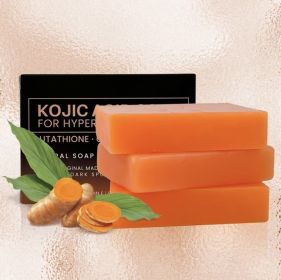 Organic Turmeric Soap Bar For Face, Kojic Acid Soap For Hyperpigmentation, Premium Japanese Formulated Kojic Soap Enriched With Vitamin C, Retino (Option: 2Pack)
