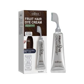 Natural Gentle Long-lasting Easy To Color Hair Cream (Option: Chestnut brown-1PC)