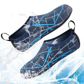 Water Shoes Men Women Skin Socks Aqua Surf Beach Yoga Swim Barefoot Quick-Dry (Color: Blue Faze, size: XL / Men 7 / Women 8)