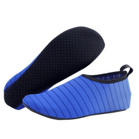 Water Shoes Men Women Skin Socks Aqua Surf Beach Yoga Swim Barefoot Quick-Dry (Color: Blue, size: 3XL / Men 11 / Women 12)