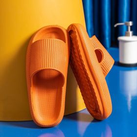 Cozy Pillow Slides Anti-Slip Sandals Ultra Soft Slippers Cloud Home Outdoor Shoe (Pattern: Orange, size: EU42 / M9 / W11)