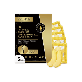 EELHOE Gold Firming Eye Mask Lightens Fine Lines, Dark Circles, Moisturizes And Moisturizes, And Firms The Skin Around The Eyes (Option: 2PCS)